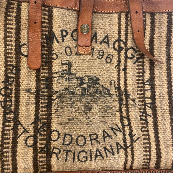 Campomaggi tapestry bag tote! Large! Beautiful - Picture 7 of 16
